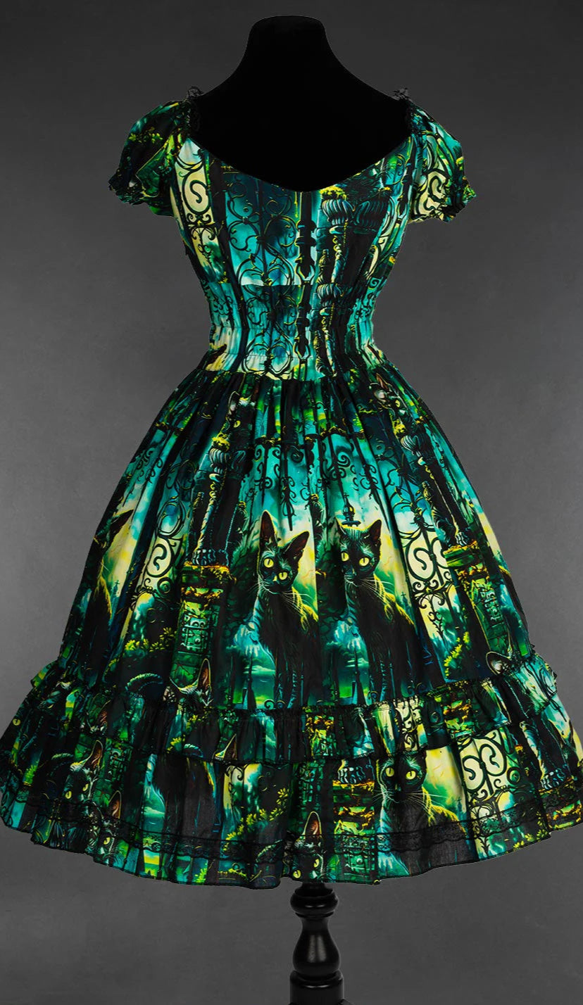 Graveyard Cats Gothabilly Dress