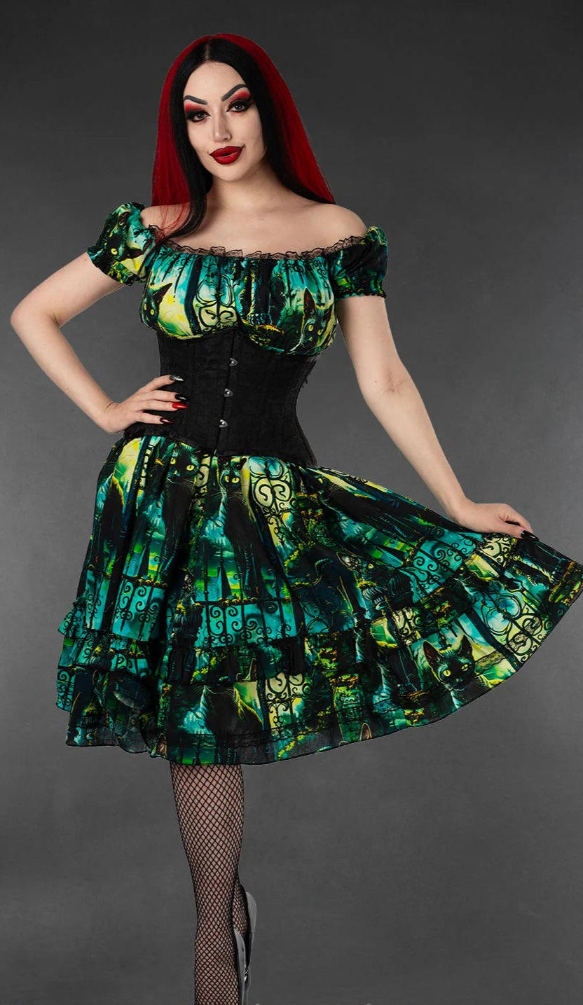 Graveyard Cats Gothabilly Dress