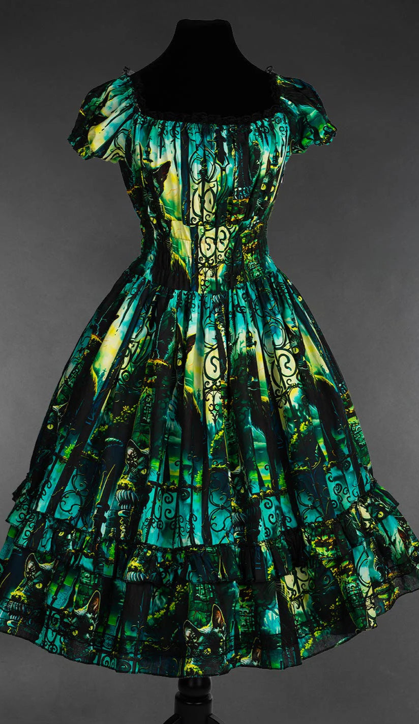 Graveyard Cats Gothabilly Dress