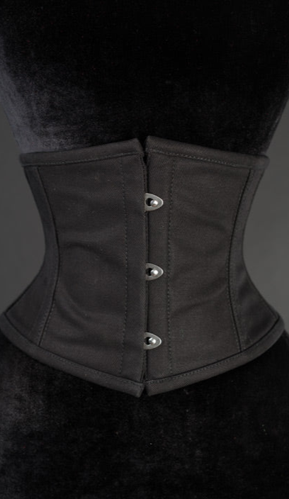 Black Cotton Waist Cincher