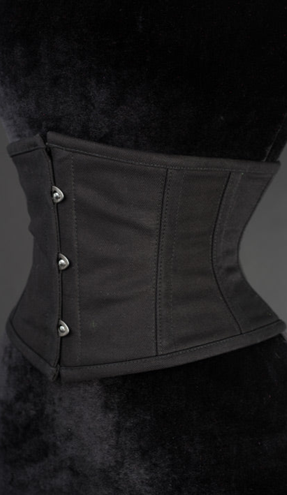 Black Cotton Waist Cincher