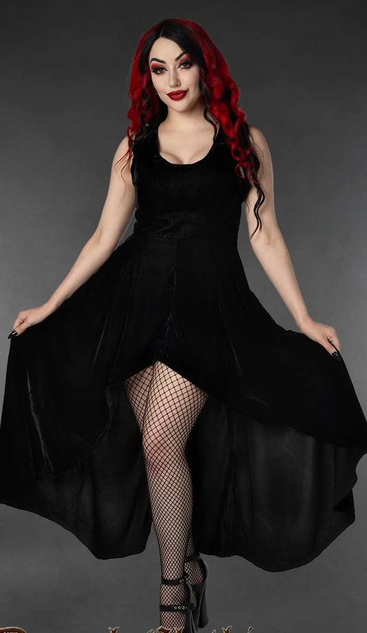 Black Velvet Succubus Dress