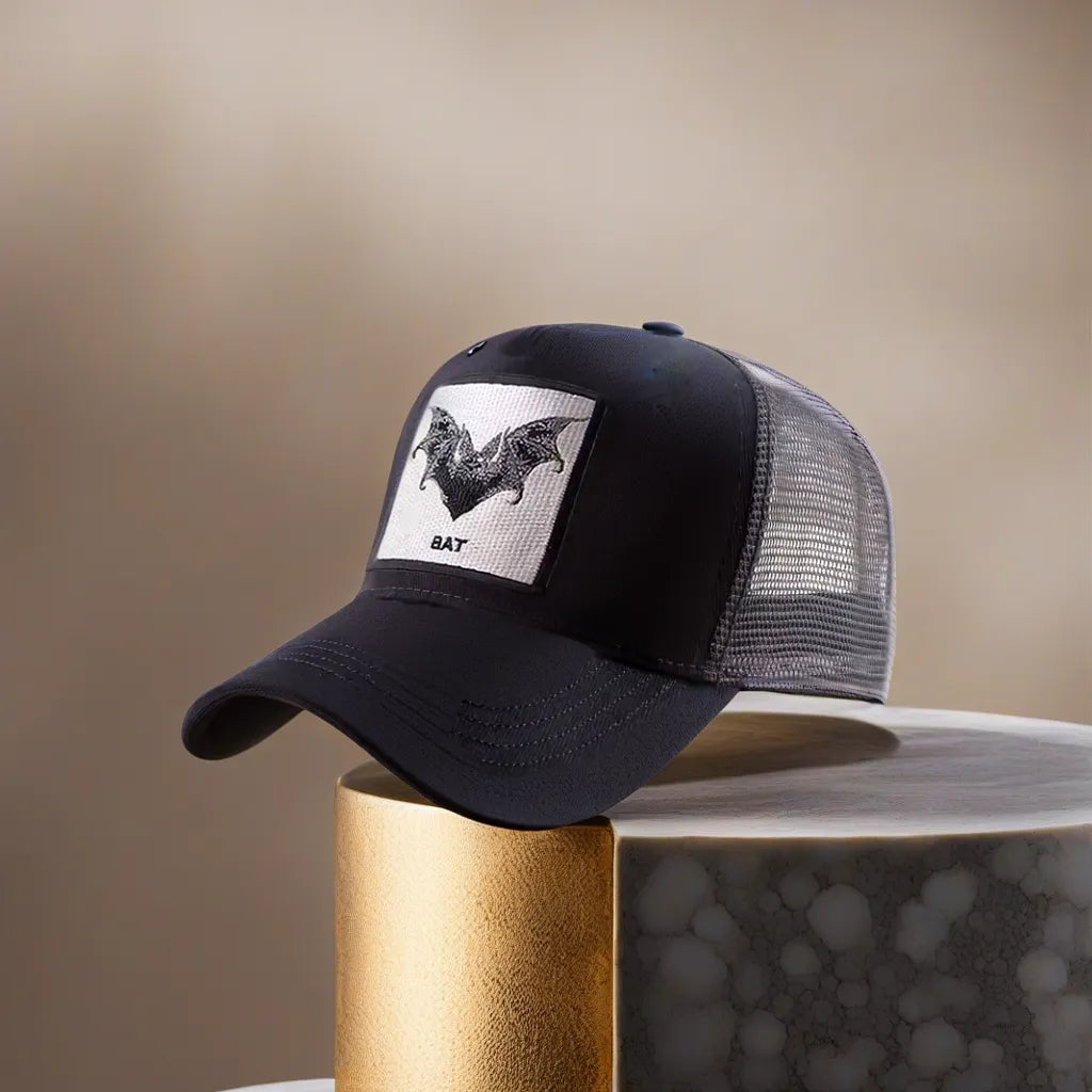 Nightfall Navigator: Bat Trucker Hat