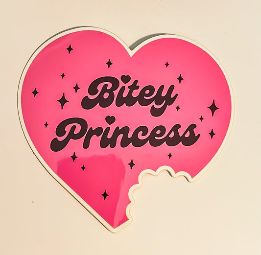 Bitey Princess Vinyl Sticker