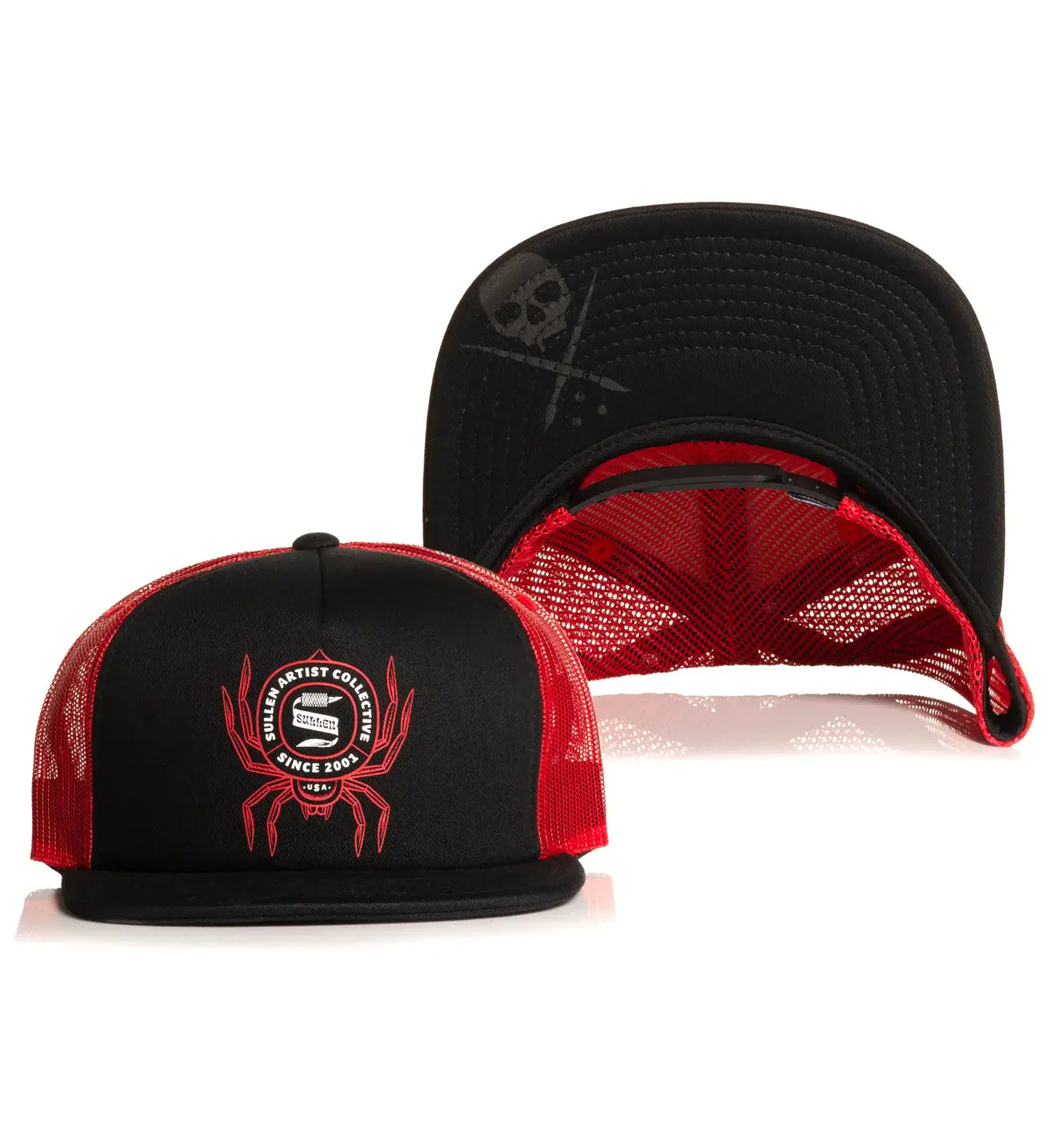 Ocho Snapback Trucker Hat: Red