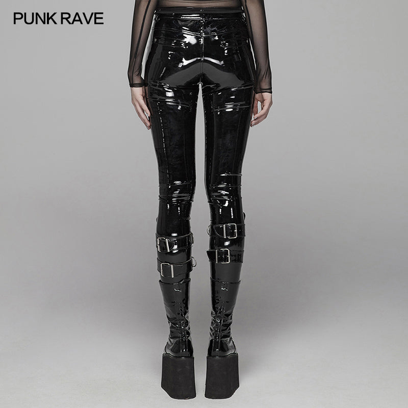 Gothic Leather Leggings