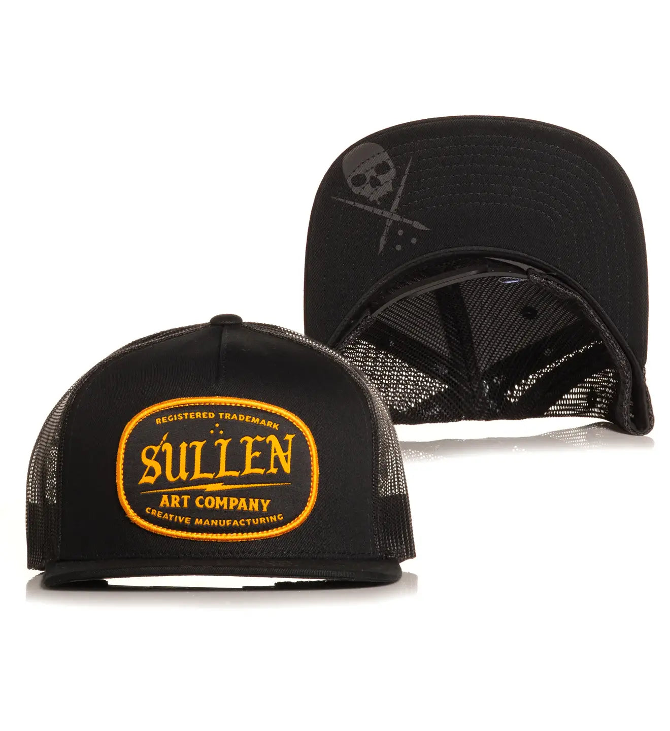 Supply Snapback Mesh Trucker Hat - Black/Gold