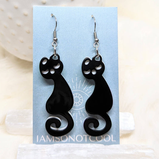 Mid Mod Cat Earrings