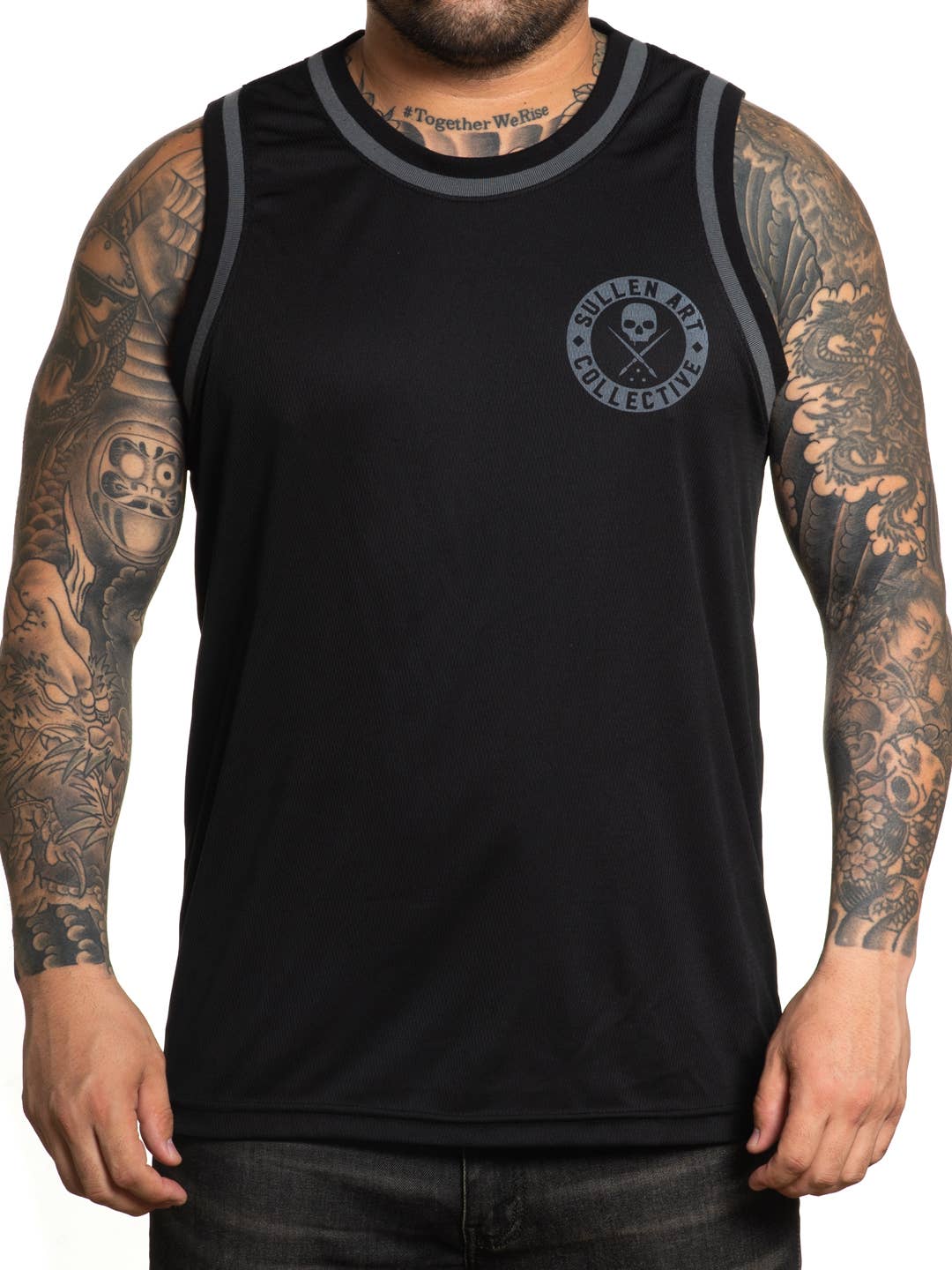 Black and Grey BOH Jersey Tank