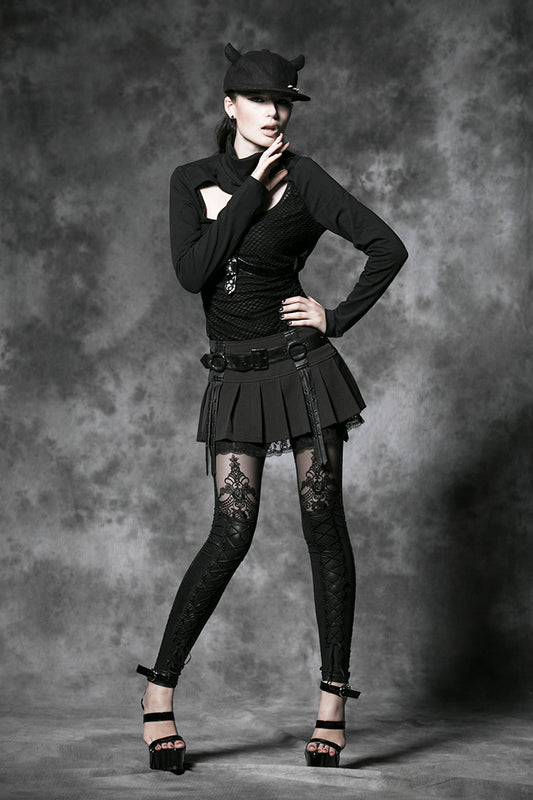 Gothic Womens black leggings