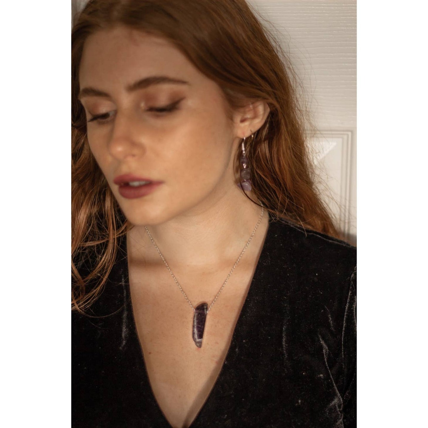 Lavender Dream: 925 Sterling Silver Amethyst Pendant Necklace