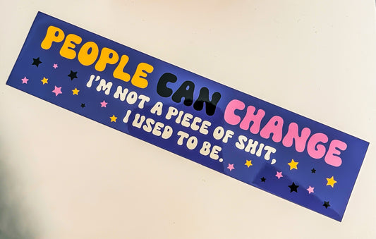 People Can Change Vinyl Sticker