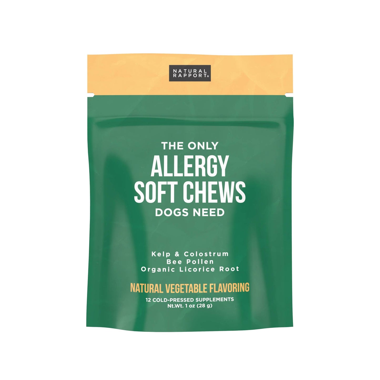 The Only Allergy Soft Chews Dogs Needs: 12 count pouch