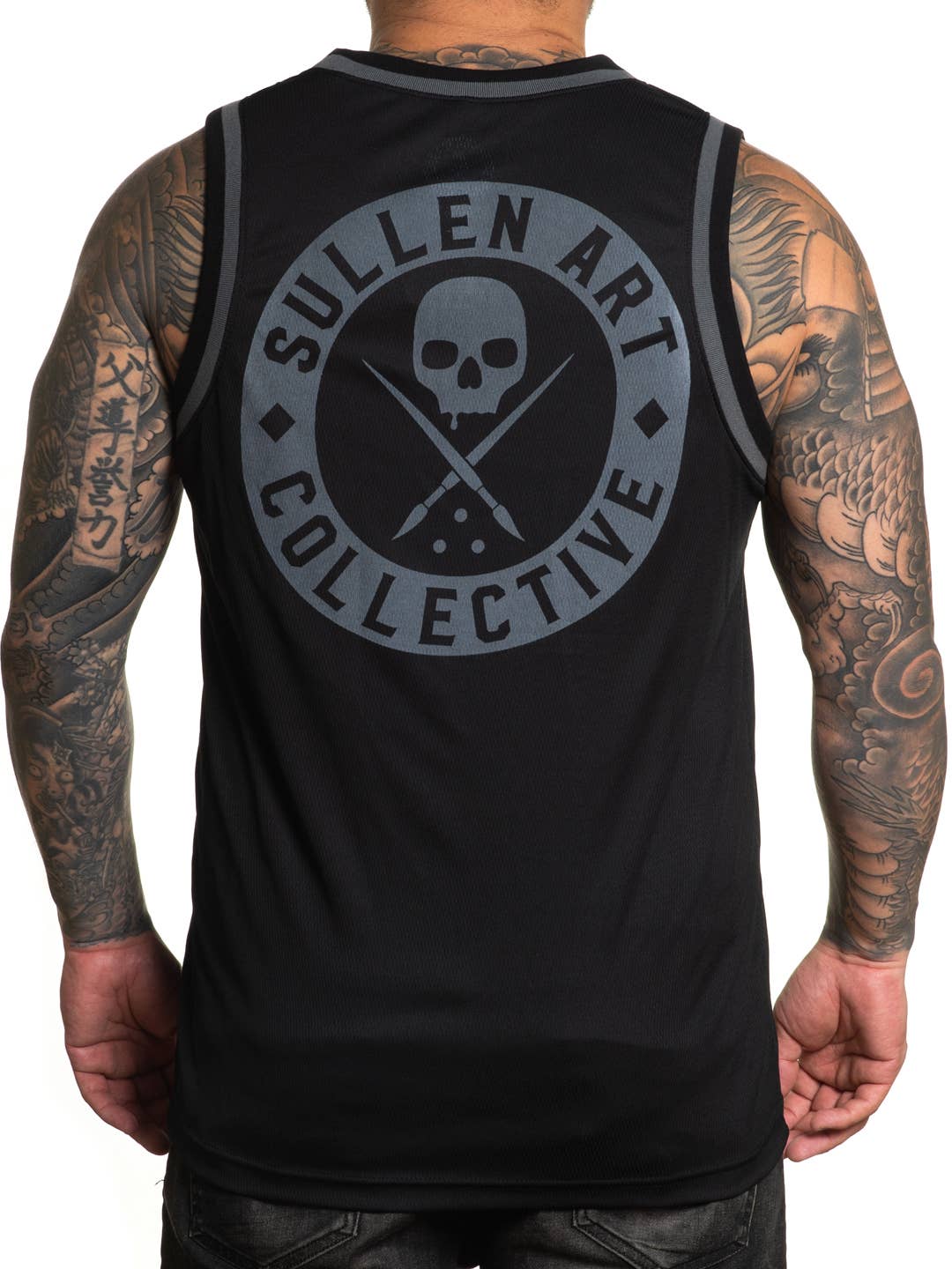 Black and Grey BOH Jersey Tank