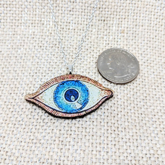 Evil Eye Anatomical Necklace