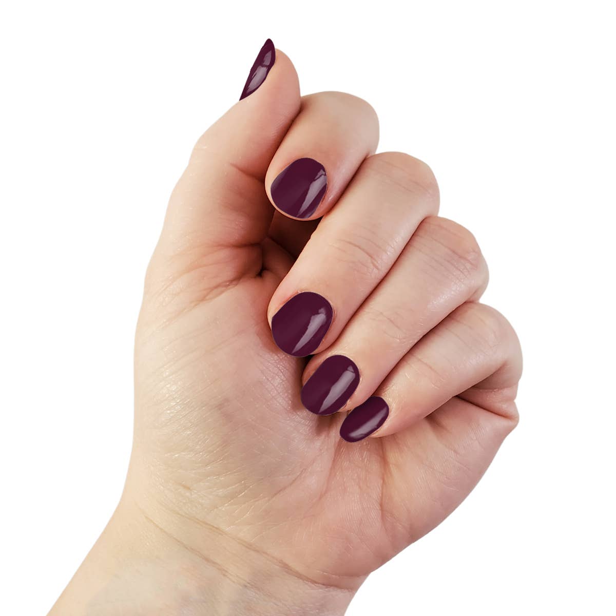 Mulled Wine | Deep Burgundy Red Pearl Finish Nail Wraps