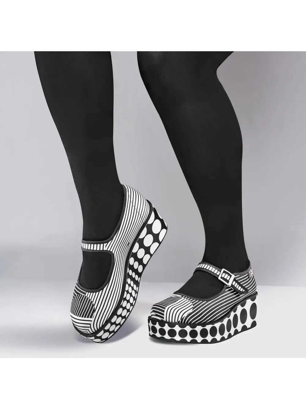 Op Art Women's Mary Jane Platform