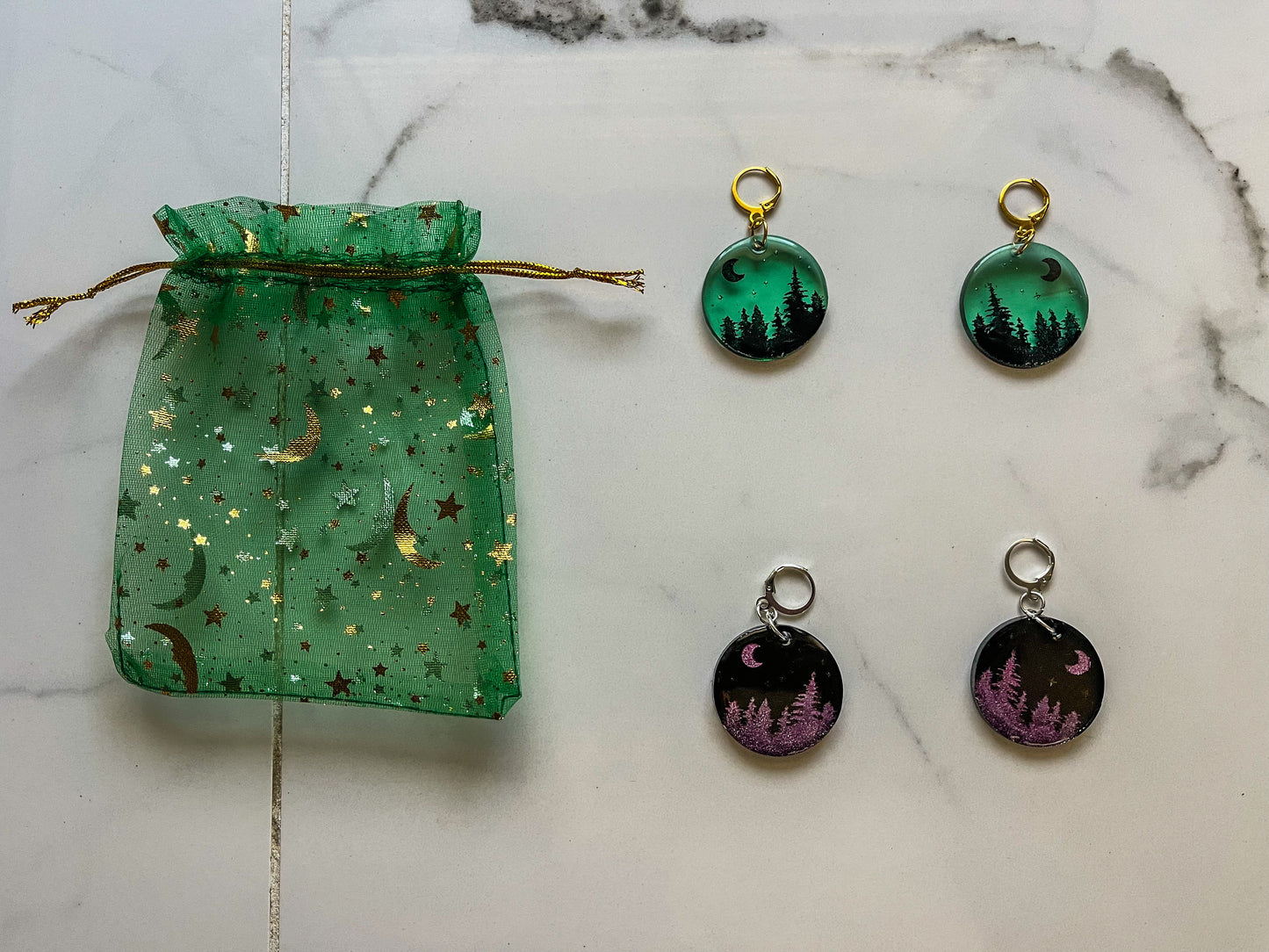 Handmade Beautiful Resin Art Earrings